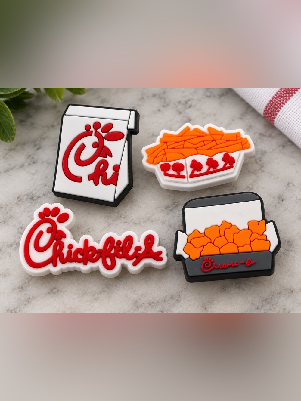 Chic-fil-a CROC charms 4pack NEW